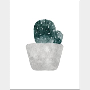 Water color cactus Posters and Art